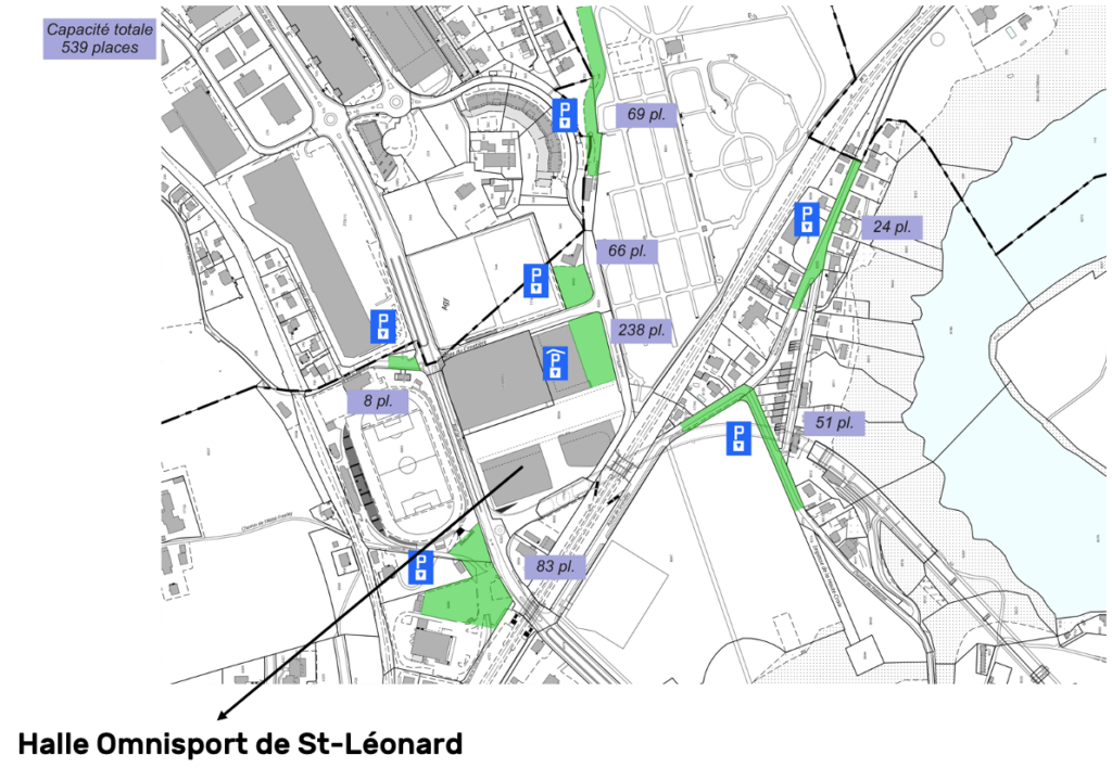 Halle St-Léonard Parking